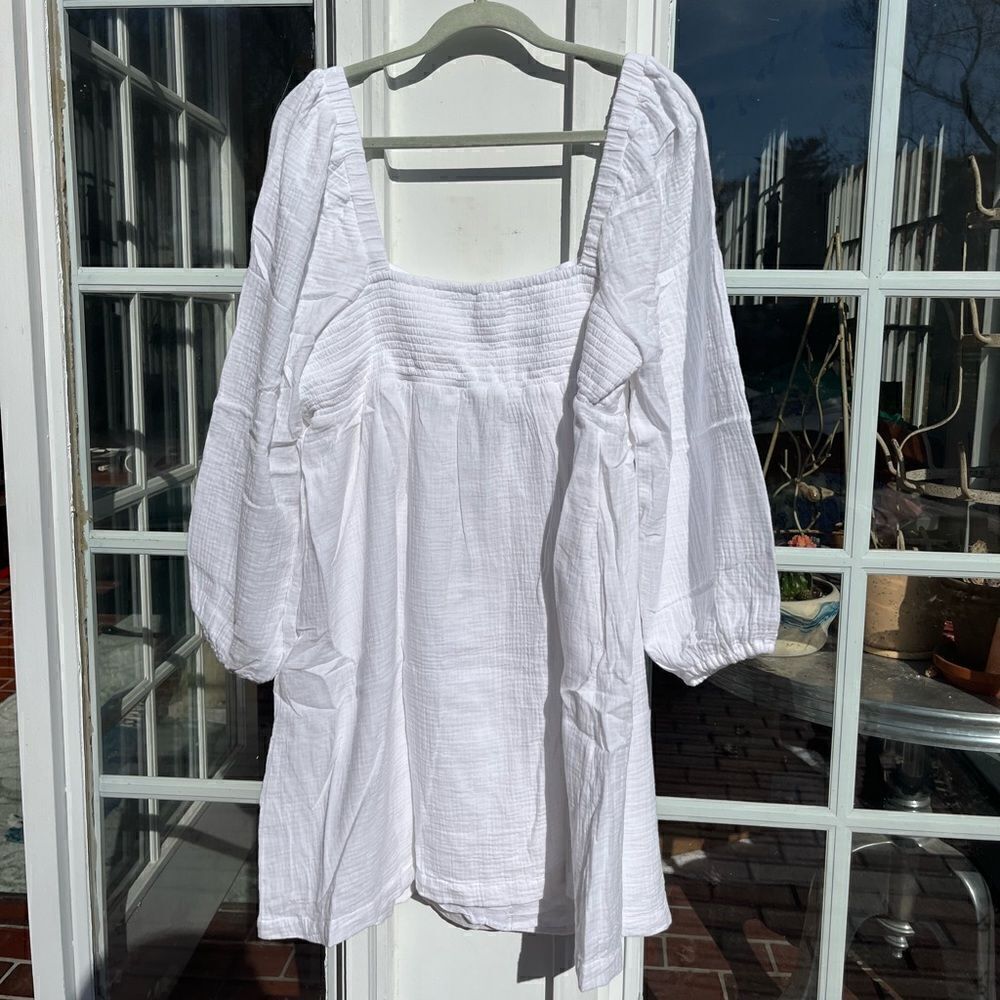 J Crew Square Neck Soft Gauze Dress NWT - Picture 6 of 10